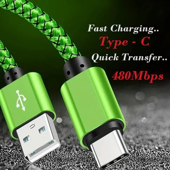 Other - 2PK New 60W TYPE C Power USB Fast Charging 2m Data Cable